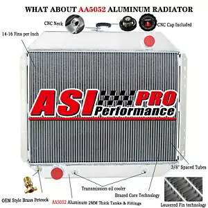 3 列アルミラジエーター 1966-1979 フォード F シリーズ F100 F150 F250 F350 V8 米国用 3 Row Aluminum Radiator for 1966-1979 Ford F-Series F100 F150 F250 F350 V8 US 【並行輸入品】