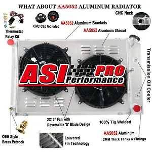 1978-88 G-Body Monte Carlo El Camino Regal Cutlass 3 列ラジエーター + シュラウドファンに適合 Fit 1978-88 G-Body Monte Carlo El Camino Regal Cutlass 3-Row Radiator+Shroud Fan 【並行輸入品】｜カスタムパーツ WORLD倉庫