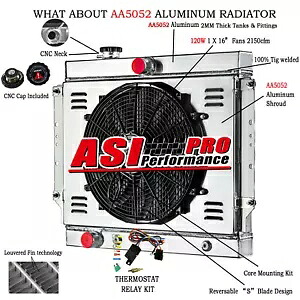 3 列ラジエーター + シュラウドファン 1959-1960 キャデラック デビル エルドラド 6.4L V8 米国用 3 Row Radiator+Shroud Fan For 1959-1960 Cadillac DeVille Eldorado 6.4L V8 AT USA 【並行輸入品】