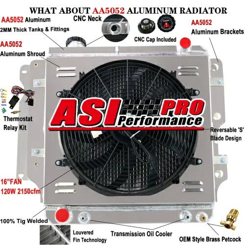 1987-2006 89 95 ジープラングラー TJ YJ 3 列ラジエーター + シュラウドファン + リレーアルミ For 1987-2006 89 95 Jeep Wrangler TJ YJ 3-Row Radiator+Shroud Fan+Relay Aluminum 【並行輸入品】