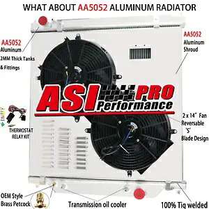 3 列ラジエーター + シュラウド ファン + リレー 2003-07 フォード F250/F350/F450 6.0L パワーストローク用 3 Row Radiator+Shroud Fan+Relay for 2003-07 Ford F250/F350/F450 6.0L Powerstroke 【並行輸入品】