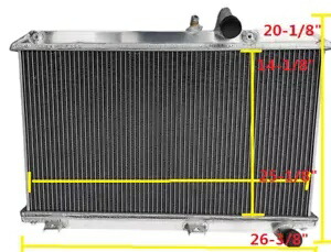 アルミラジエーターマツダ RX-8 RX8 1.3L R2 SE3P 13B-MSP 2004-2011 2005 06 MT Aluminum Radiator For Mazda RX-8 RX8 1.3L R2 SE3P 13B-MSP 2004-2011 2005 06 MT 【並行輸入品】