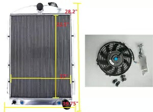 3 列アルミラジエーター + ファン 1938 シボレーホット/ストリートロッド 350 V8 38 AT/MT 3 Row Aluminum Radiator + Fan For 1938 CHEVY HOT / STREET ROD 350 V8 38 AT/MT 【並行輸入品】