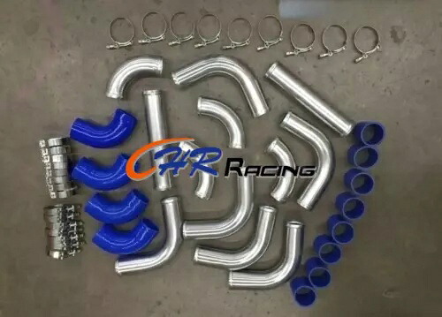 ユニバーサル 2 "51mm インタークーラー配管キット T ボルトクランプシリコンカプラーブルーホース Universal 2" 51mm Intercooler Piping Kit T-Bolt Clamp Silicone Coupler Blue Hose 【並行輸入品】｜カスタムパーツ WORLD倉庫