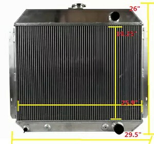 3 列 1968-1979 フォード F-100 F-150 F-250 F-350 L6 エンジンアルミラジエーター AT 3Row for 1968-1979 Ford F-100 F-150 F-250 F-350 L6 Engine Aluminum Radiator AT 【並行輸入品】