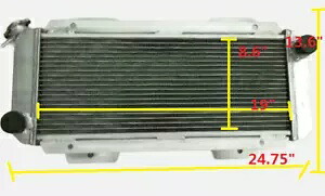 3 列アルミラジエーター 1976-1983 フォードフィエスタ I MK1 1.3/1.6 XR2 M/T 3Row Aluminum Radiator For 1976-1983 FORD FIESTA I MK1 1.3/1.6 XR2 M/T 【並行輸入品】