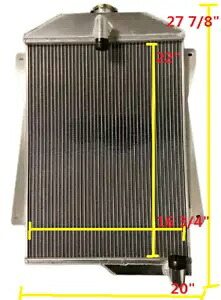 3 列シボレーシボレースペシャルデラックス L6 エンジン 1940 1941 MT アルミラジエーター 3Row for Chevy Chevrolet Special Deluxe L6 Engine 1940 1941 MT Aluminum Radiator 【並行輸入品】｜カスタムパーツ WORLD倉庫