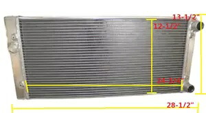 アルミラジエーター VW ジェッタゴルフ Mk3 MK III 1993-1999 98 97 1.8L 2.0L 4cyl MT Aluminum Radiator For VW Jetta Golf Mk3 MK III 1993-1999 98 97 1.8L 2.0L 4cyl MT 【並行輸入品】