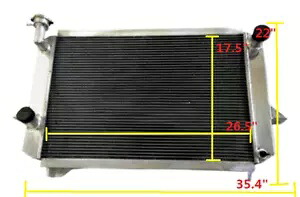4 列ラジエーター日産パトロールステーションワゴン W160/ハードトップ K160 SD33 ディーゼル MT 4Row Radiator For NISSAN PATROL STATION WAGON W160/HARDTOP K160 SD33 DIESEL MT 【並行輸入品】