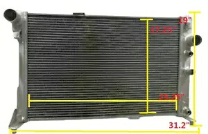 3 行アルミラジエーターメルセデスベンツ W204 C63 AMG クイック 2008-2014 09 10 MT 3 Row Aluminum Radiator For Mercedes Benz W204 C63 AMG Quick 2008-2014 09 10 MT 【並行輸入品】