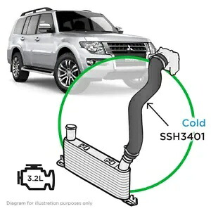SAAS SSH3401 シリコンインタークーラーパイプコールドスーツ NT NS Mitsi パジェロ 3.2L 06-14 SAAS SSH3401 Silicone Intercooler Pipe Cold Suits NT NS Mitsi Pajero 3.2L 06-14 【並行輸入品】