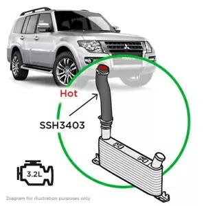 SAAS SSH3403 シリコンインタークーラーパイプホットスーツ NT NS Mitsi パジェロ 3.2L 06-14 SAAS SSH3403 Silicone Intercooler Pipe Hot Suits NT NS Mitsi Pajero 3.2L 06-14 【並行輸入品】