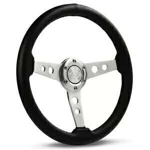 SAAS ステアリング ホイール PVC 14 インチ ADR レトロ ブラッシュ スポーク SAAS Steering Wheel PVC 14\\\