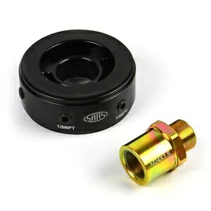 SAAS オイルフィルターサンドイッチプレートキット SGAP5 1/8 NPT ポート、M24 x 1.5 フィルターネジ付き SAAS Oil Filter Sandwich Plate Kit SGAP5 1/8 NPT Ports w M24 x 1.5 Filter Thread 【並行輸入品】