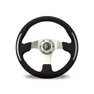 オートテクニカ ステアリング ホイール レーサー III レザー ブラック 350mm ADR Autotecnica Steering Wheel Racer III Leather Black 350mm ADR 【並行輸入品】|カスタムパーツ WORLD倉庫