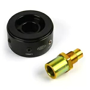 SAAS オイルフィルターサンドイッチプレートキット SGAP6 1/8 インチ NPT ポート、M24 x1.5 フィルターネジ付き SAAS Oil Filter Sandwich Plate Kit SGAP6 1/8\