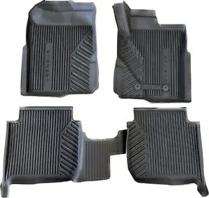 純正フォード次世代エベレスト全天候型ラバーフロアマットセット エベレストロゴ付き Genuine Ford Next Gen Everest All Weather Rubber Floor Mat Set with Everest logo 【並行輸入品】