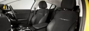 純正起亜スティンガー フロント シート カバー スティンガー ロゴ付き 2018年以降 Genuine Kia Stinger Front Seat Covers With Stinger Logo 2018 - Onwards 【並行輸入品】