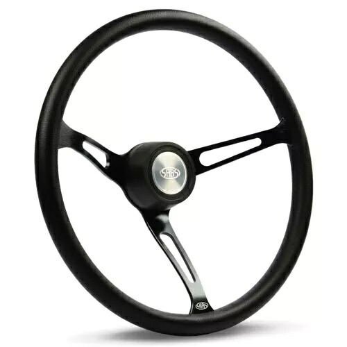 SAAS ディープディッシュ ステアリング ホイール キット ディープディッシュ ホーン ボタン ポリ 380mm を含む SAAS Deep Dish Steering Wheel Kit Including Deep Dish Horn Button Poly 380mm 【並行輸入品】