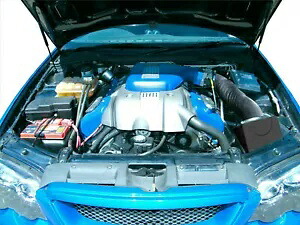 BA BF XR6 ターボ & XR6 6 Cyl ブラック アロイ用パフォーマンス コールド エア インテーク キット Performance Cold Air Intake Kit for BA BF XR6 Turbo & XR6 6 Cyl Black Alloy 【並行輸入品】