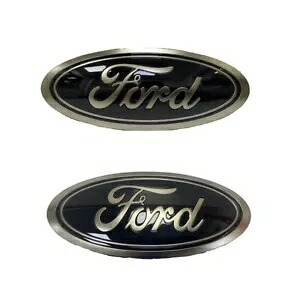 本物のフォード次世代レンジャー フロント & リア ブラック フォード オーバル バッジ 2022 年以降 ペア Genuine Ford Next Gen Ranger Front & Rear Black Ford Oval Badges 2022-On Pair 【並行輸入品】