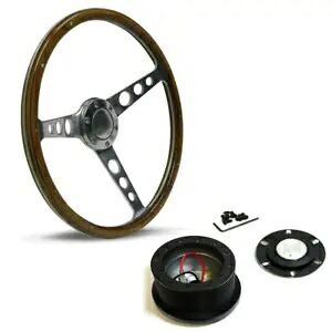 SAAS クラシックウッド 15インチ ステアリングホイール & ボスキット フォード ファルコン XW 1969-1970用 SAAS Classic Wood 15\