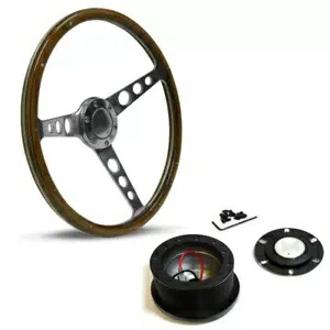 SAAS クラシックウッド 380mm ステアリングホイール & ボスキット フォード ファルコン XW 1969-1970用 SAAS Classic Wood 380mm Steering Wheel & Boss Kit For Ford Falcon XW 1969-1970 【並行輸入品】