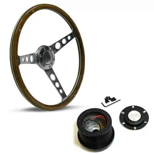 SAAS クラシックウッド 380mm ステアリングホイール & ボスキット フォード ファルコン XY 1970-1972用 SAAS Classic Wood 380mm Steering Wheel & Boss Kit For Ford Falcon XY 1970-1972 【並行輸入品】