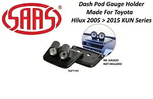 SAAS ゲージ トップ ダッシュ ポッド トヨタ KUN ハイラックス 2005-2015 2 X 52mm ゲージ SAAS Gauge Top Dash Pod for Toyota KUN Hilux 2005-2015 2 X 52mm Gauges 【並行輸入品】