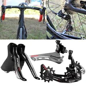 SENSAH カーボン 2x12 スピードロードバイクキットフロント w/リアディレイラー + シフトレバー For SENSAH Carbon 2x12 Speed Road Bike kit Front w/ Rear Derailleur +Shift Lever 【並行輸入品】
