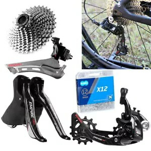 SENSAH EMPIRE 2x12 スピード シフター キット フロント & リア ディレイラー フィット ロードバイク ブラック SENSAH EMPIRE 2x12-Speed Shifter kit Front &Rear Derailleur Fit Road Bike Black 【並行輸入品】
