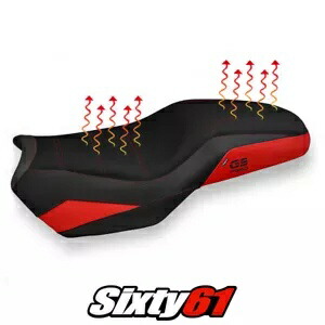 BMW F 850GS 2019-2023 2024 コンフォート ヒーター シート カバー Tappezzeria レッド ブラック BMW F 850GS 2019-2023 2024 Comfort Heated Seat Cover Tappezzeria Red Black 【並行輸入品】