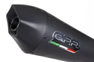 GPR エキゾースト ホンダ CB500X 2016-2018 ホモログ スリップオン GP Evo4 ブラック チタン GPR Exhaust Honda CB500X 2016-2018 Homolog Slip-On GP Evo4 Black Titanium 【並行輸入品】