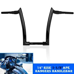 14 インチ ライズ エイプ ハンガー ハンドルバー インディアン チーフ ヴィンテージに適合 14'' Rise Ape Hanger Handlebar Fit For Indian Chief Vintage 【並行輸入品】