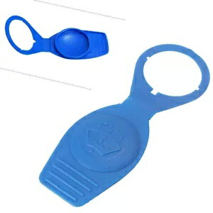 1x フロントガラスウォッシャー液リザーバーキャップ蓋カバー VW アウディポルシェブルー用 1x Windshield Washer Fluid Reservoir Cap Lid Cover For VW Audi Porsche Blue 【並行輸入品】