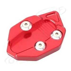 ヤマハ T-MAX 530 2012-2015 14 レッドビッグサイドスタンドキックスタンドプレートパッド CNC For Yamaha T-MAX 530 2012-2015 14 Red Big Side Stand Kickstand Plate Pad CNC 【並行輸入品】
