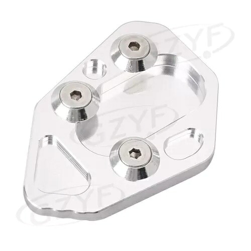 フットサイドキックスタンドパッド BMW F800R 2009-2014 HP2 スポーツ 2008-2010 シルバーに適合 Foot Side Kickstand Pad Fit BMW F800R 2009-2014 HP2 Sport 2008-2010 Silver 【並行輸入品】