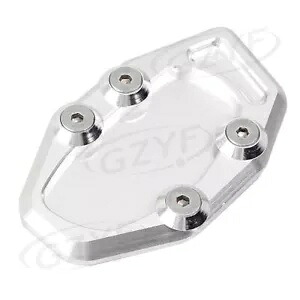 1Pc サイドスタンドキックスタンドプレートパッドビッグ CNC ヤマハ R25 13-15 R3 15-16 シルバー 1Pc Side Stand Kickstand Plate Pad Big CNC For YAMAHA R25 13-15 R3 15-16 Silver 【並行輸入品】