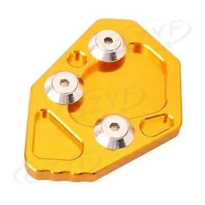 BMW K1200S/R K1300S/R ゴールドサイドスタンドキックスタンドプレートパッドビッグ CNC For BMW K1200S/R K1300S/R Gold Side Stand Kickstand Plate Pad Big CNC 【並行輸入品】