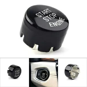 エンジン スイッチ ボタン オート スタート/ストップ スイッチ カバー付き BMW F クラス用 ブラック Engine Switch Button with Auto Start/Stop Switches Cover For BMW F Classis Black 【並行輸入品】