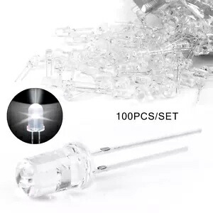 超高輝度 LED 電球ランプ クリアレンズ 5 ミリメートル 20000mcd 超高輝度 100 個/セット Ultra Bright LED Light Bulb Lamp Clear Lens 5mm 20000mcd Super Bright 100PCS/Set 【並行輸入品】