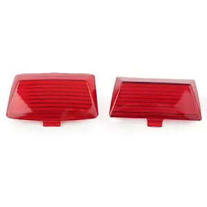 レッドライト レンズカバー フェンダーチップ マッドガード フィット ハーレー ツーリング ウルトラクラシック Red Light Lens Cover Fender Tips Mud Guard Fit Harley Touring Ultra Classic 【並行輸入品】