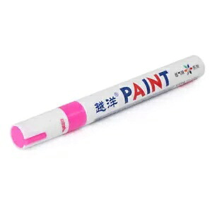 車の防水ペイントマーカーペン永久タイヤトレッドゴム金属アクセスピンク Car Waterproof Paint Marker Pen Permanent Tire Tread Rubber Metal Access Pink 【並行輸入品】