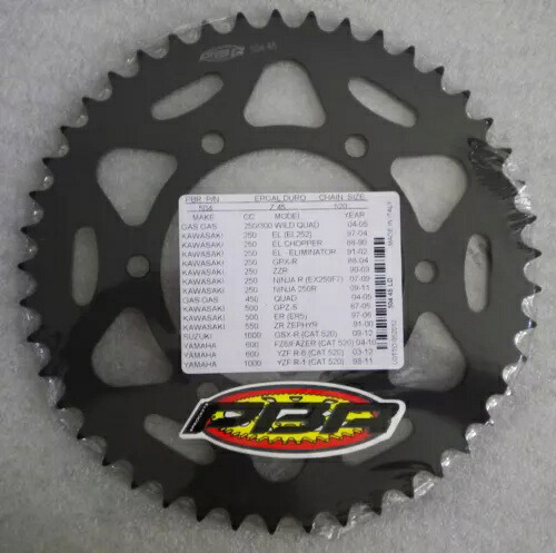 PBR リアスプロケット エルガル ハード 520 ピッチ 45 歯スズキ GSXR 750 2011 - 2014 PBR REAR SPROCKET ERGAL HARD 520 PITCH 45 TEETH FOR SUZUKI GSXR 750 2011 - 2014 【並行輸入品】