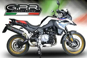 GPR エキゾースト BMW F850GS - アドベンチャー 2018-2019 ホモログ スリップオン フローレ Evo4 Nero GPR Exhaust BMW F850GS - Adventure 2018-2019 Homolog Slip-On Furore Evo4 Nero 【並行輸入品】