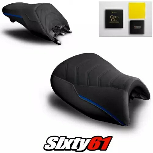BMW K1600GT シート カバーとジェル 2011-2019 2020 ブラック ブルー Luimoto テックグリップ スエード BMW K1600GT Seat Covers and Gel 2011-2019 2020 Black Blue Luimoto Tec-Grip Suede 【並行輸入品】