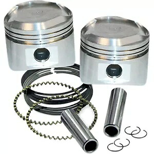 リング付き交換用ピストン 0910-0007 S&S Cycle Replacement Pistons with Rings 0910-0007 S&S Cycle 【並行輸入品】