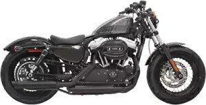 Bassani ブラック Firepower スリップオンエキゾーストマフラー 2014-2020 ハーレー スポーツスター XL Bassani Black Firepower Slip On Exhaust Mufflers 2014-2020 Harley Sportster XL 【並行輸入品】｜カスタムパーツ WORLD倉庫