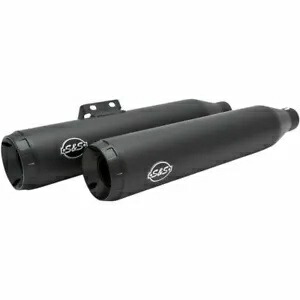 S&S サイクル ブラック グランド ナショナル レース専用マフラー 2018-19 ハーレー ソフテイル モデル S&S Cycle Black Grand National Race Only Mufflers 2018-19 Harley Softail Models 【並行輸入品】