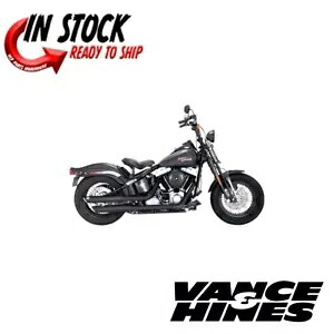 Vance & Hines 3インチ ツイン スラッシュ スリップオン マフラー 08-09 ハーレー ソフテイル FLSTB 46842 Vance & Hines 3" Twin Slash Slip-On Mufflers 08-09 Harley Softail FLSTB 46842 【並行輸入品】｜カスタムパーツ WORLD倉庫